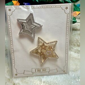 Dior Holiday 2025 Star Hair Clips GWP New/Sealed in Plastic